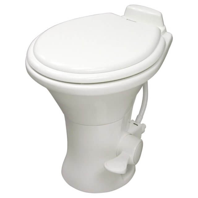 image of a gravity flush toilet