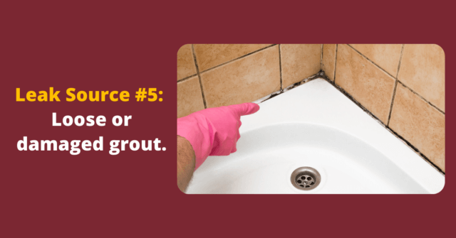 the grouting should be removed and replace regularly