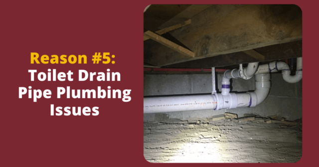 Bad pipe plumbing is also a reason why your toilet wont flush.