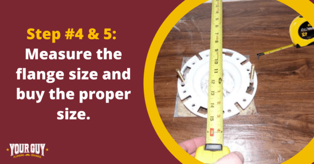 measuring and buying the right flange size