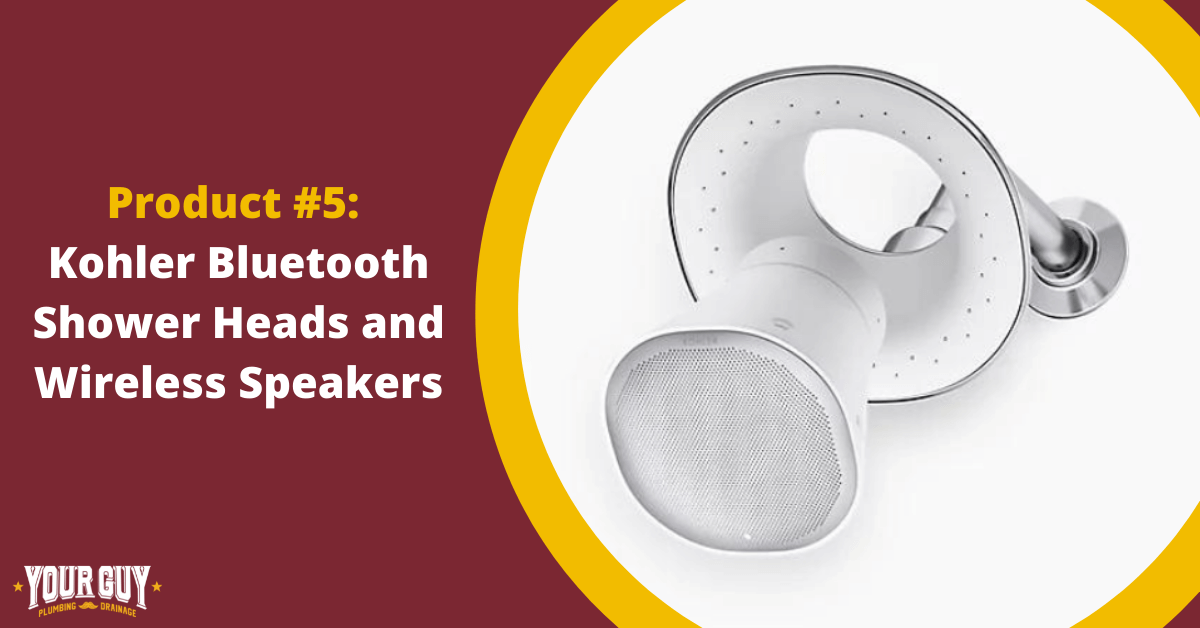 Innovative Plumbing Product #5: Kohler Bluetooth Shower Heads and Wireless Speakers