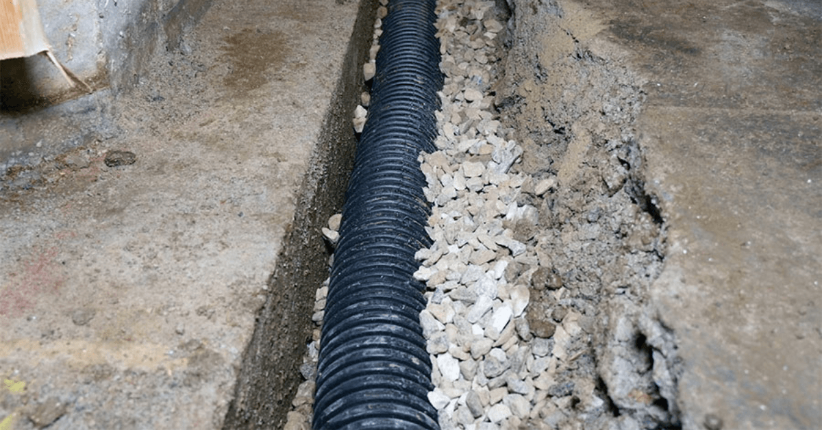 an image of a drain tile system