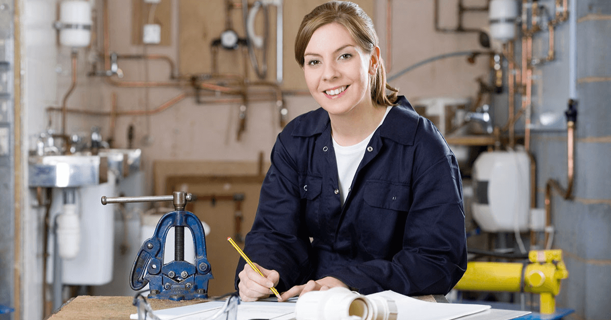 apprentice woman plumbers