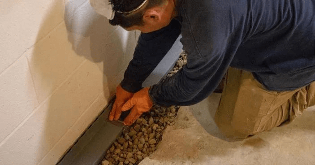plumber that installing and fixing the drain tile system