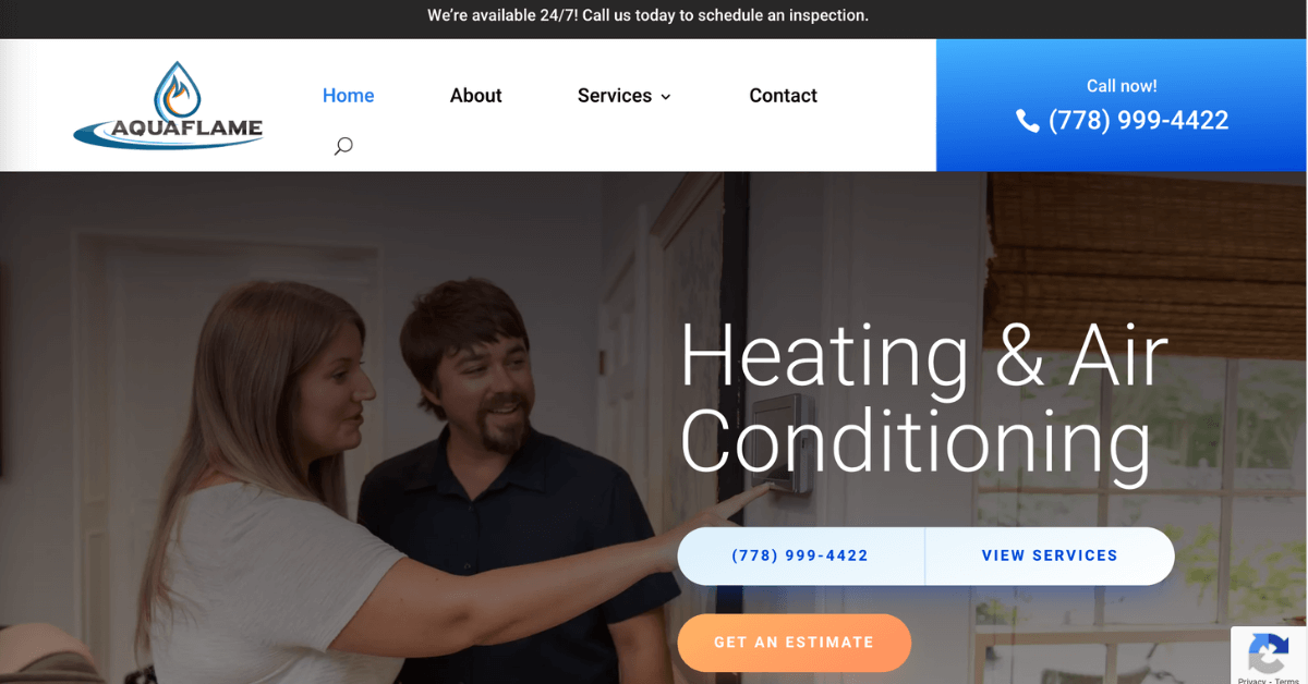 Aquaflame Heating and Cooling contractor