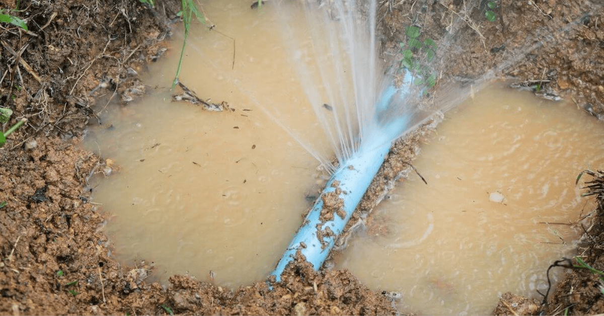 waterline leaking
